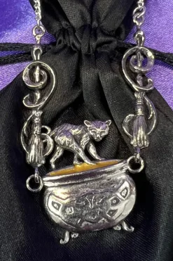 Witches Familiars Cauldron Capers Pendant