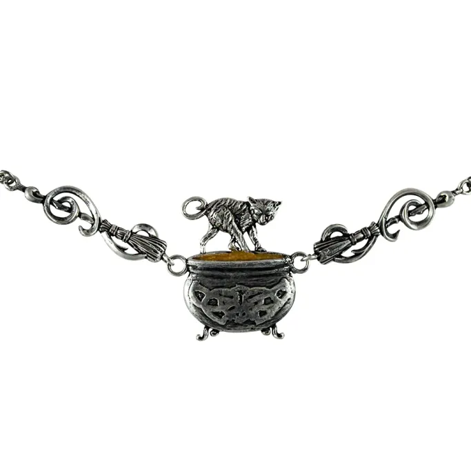 Witches Familiars Cauldron Capers Pendant