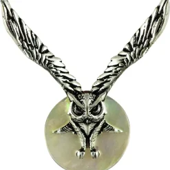 Witches Familiars Lammas Moon Owl Pendant