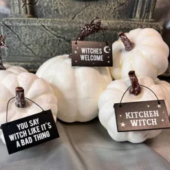 Something Different Witches Welcome Witchy Hanging Mini Sign