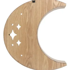 Something Different Wooden Crescent Moon Wall Shelf
