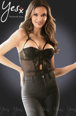 Yesx Black Bodysuit