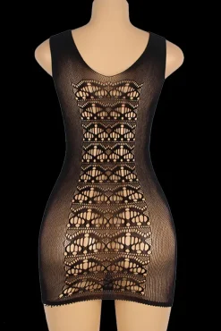 Yesx Black Mesh Dress
