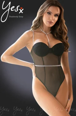 Yesx Diamante Bodysuit