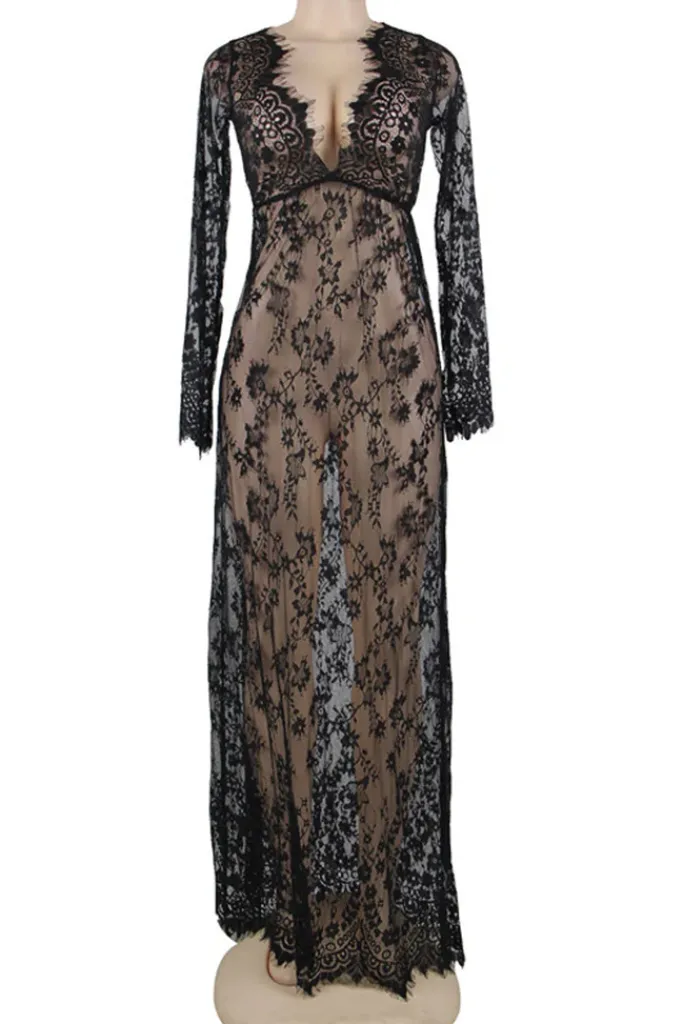 Yesx Long Gown and Thong