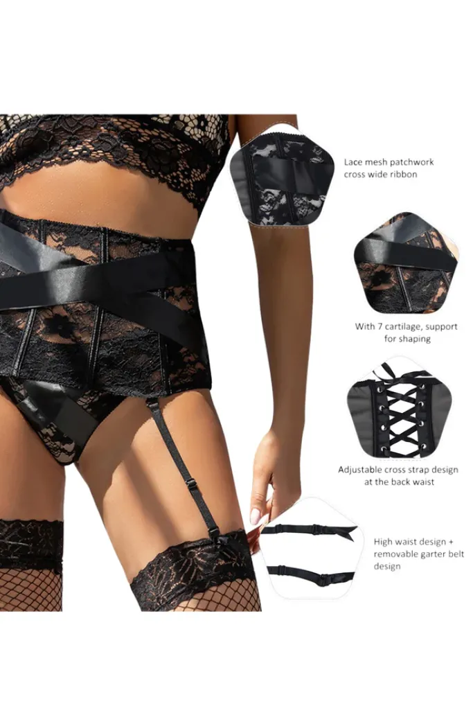 Yesx Suspender Belt Set