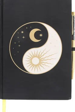 Something Different Yin Yang Journal with Black Obsidian Pen